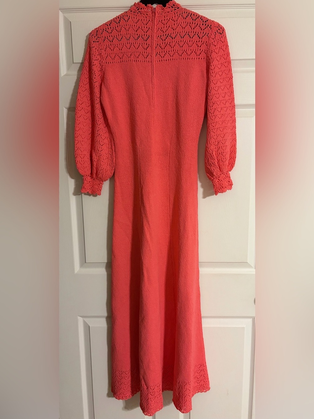 Vintage Picardo Knits Pointelle Maxi Dress - Size Medium - Picture 4 of 8